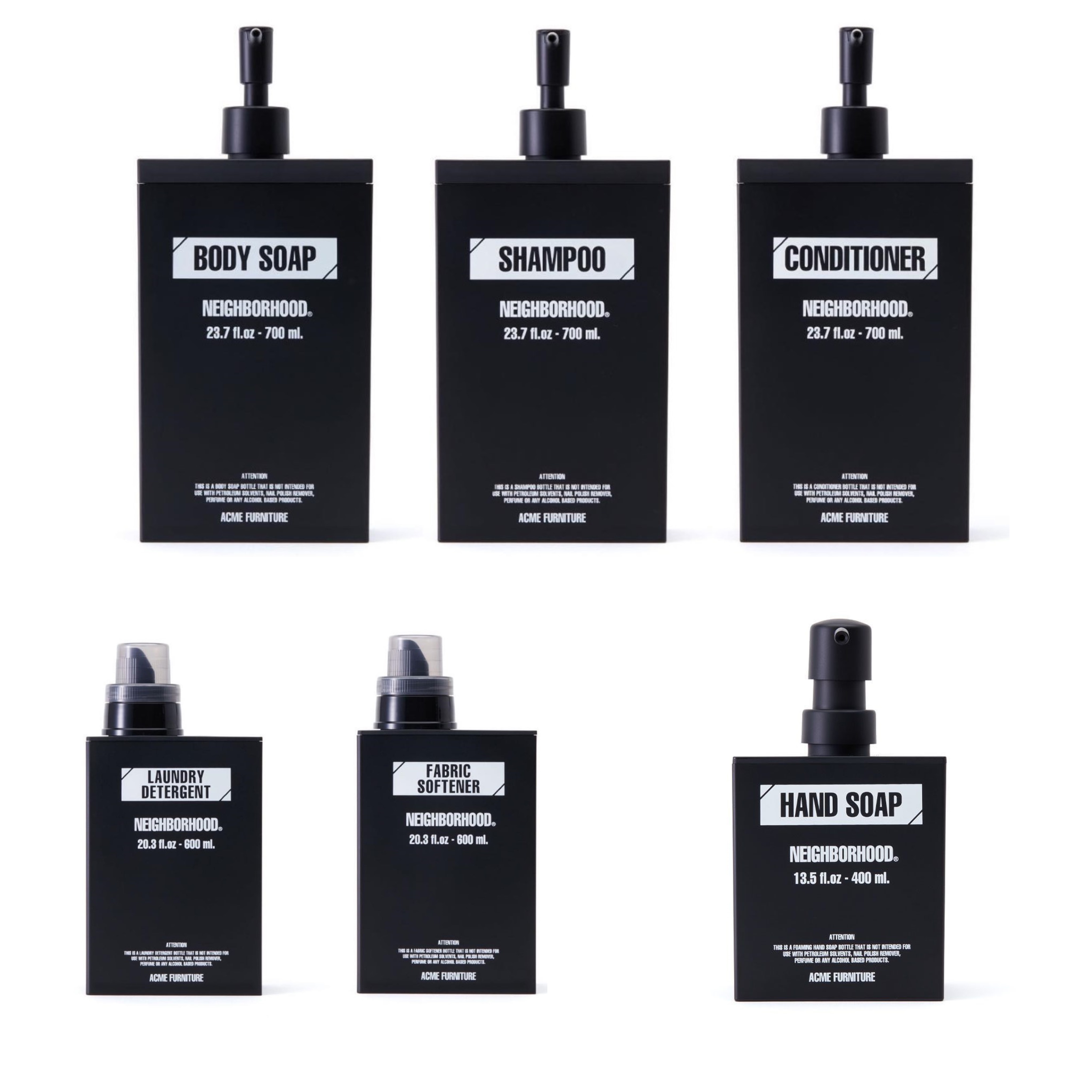 2022SS NEIGHBORHOOD CI DISPENSER BOTTLE 洗髮精 沐浴乳 柔軟精 洗衣精 洗手乳 空罐