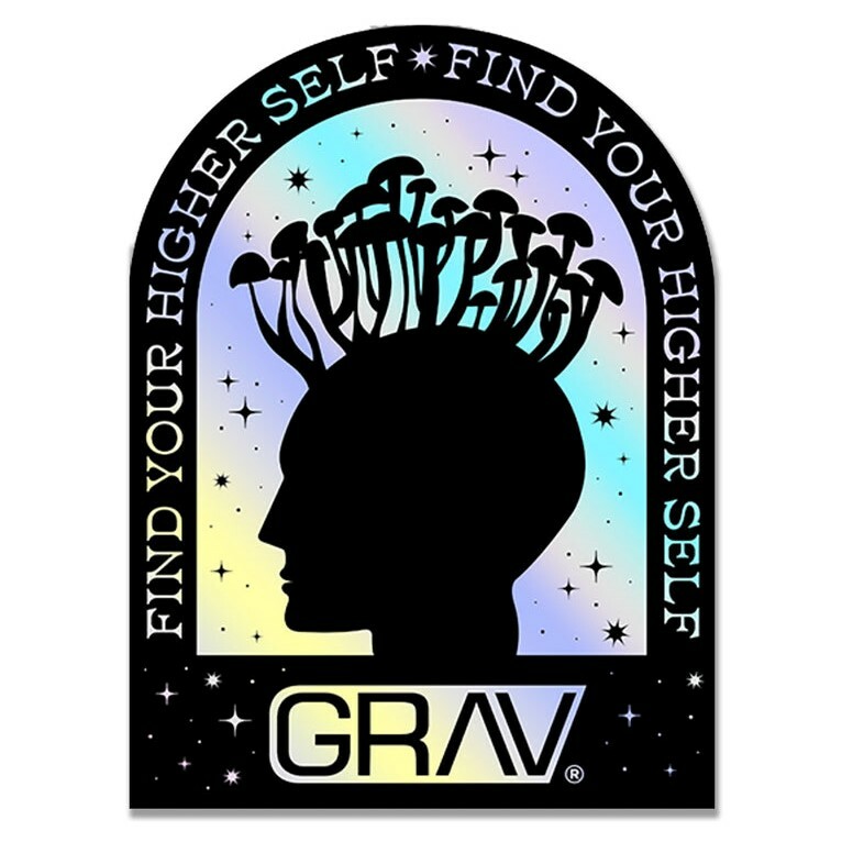 GRAV HOLOGRAM STICKER