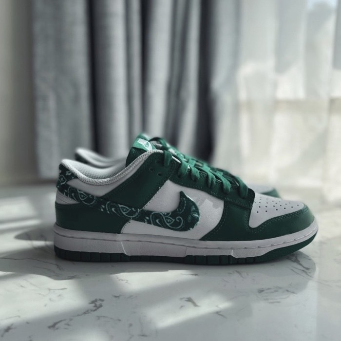 【現貨】NIKE DUNK LOW 腰果花 變形蟲 白綠