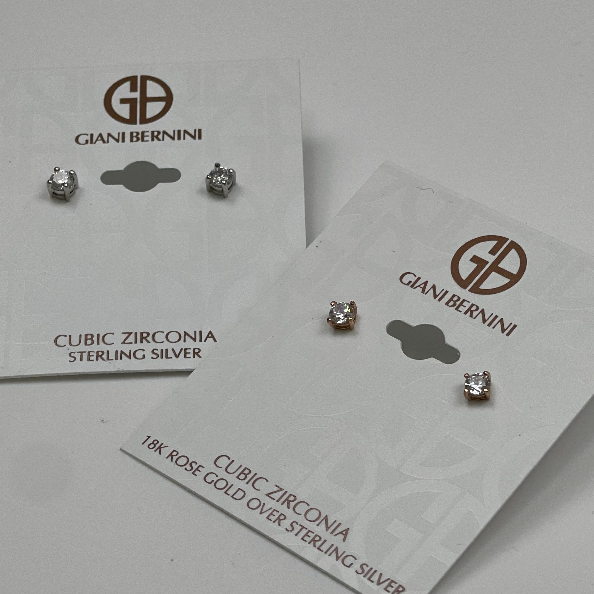 GIANI BERNINI 梅西百貨旗下品牌  純銀/18K金 玫瑰金 耳環