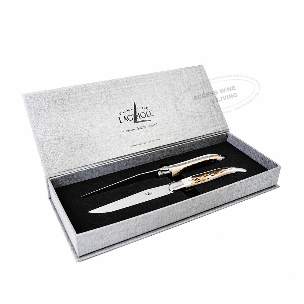 FORGE DE LAGUIOLE | 鹿角握柄牛排刀