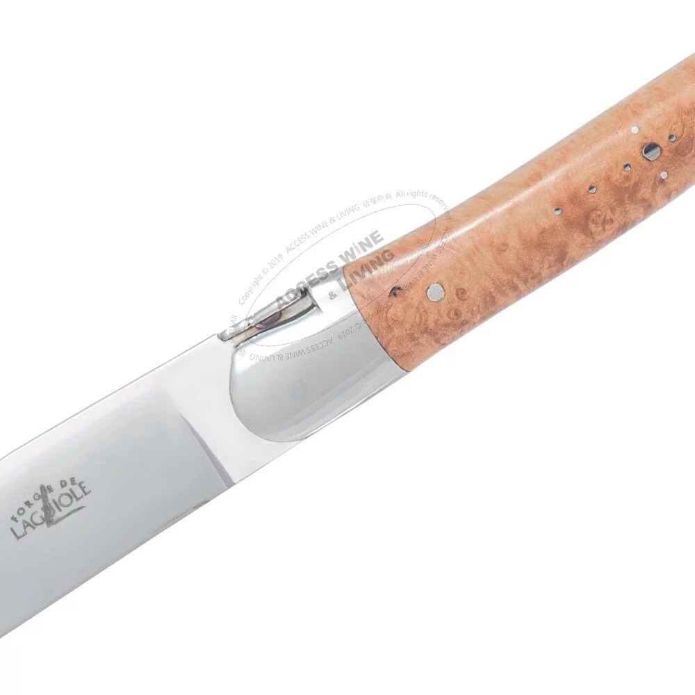 FORGE DE LAGUIOLE | 石楠根木握柄牛排刀2件禮盒組 (霧面)