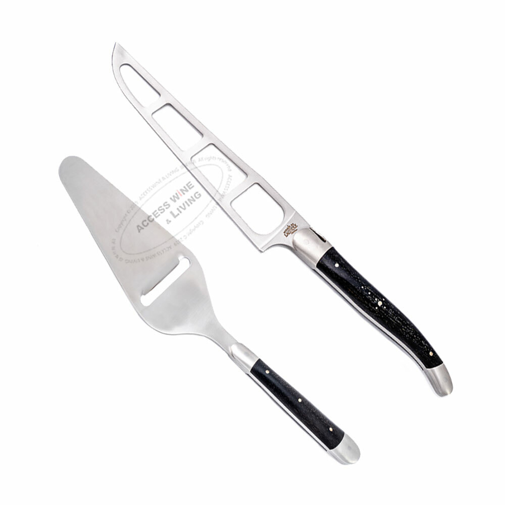 FORGE DE LAGUIOLE | 黑檀木 | Barthelemy 起司刀2件組(附皮套)