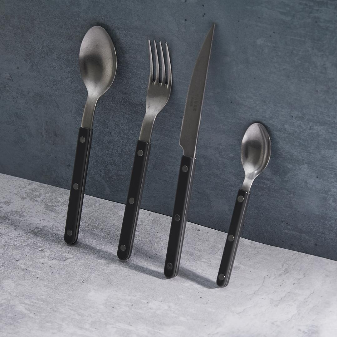 SABRE | Bistrot 復古酒館鈕扣系列 | 起司刀-大 | 亮面 | 黑