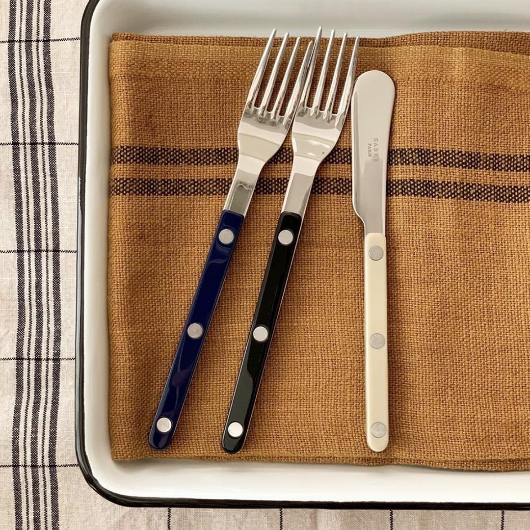 SABRE | Bistrot 復古酒館鈕扣系列 | 茶匙 | 亮面 | 象牙色