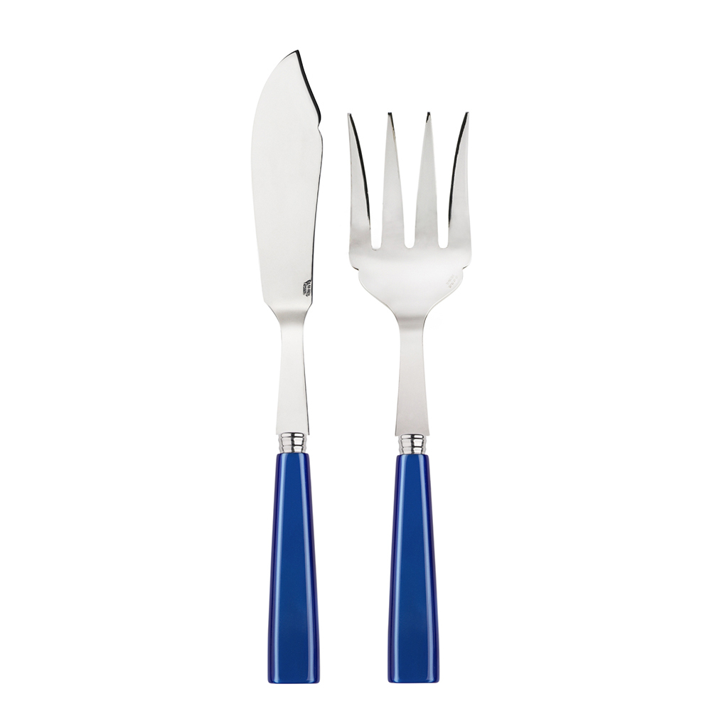 SABRE | Icone 60s 風華年代 | 魚肉配餐用刀叉組 | 寶石藍