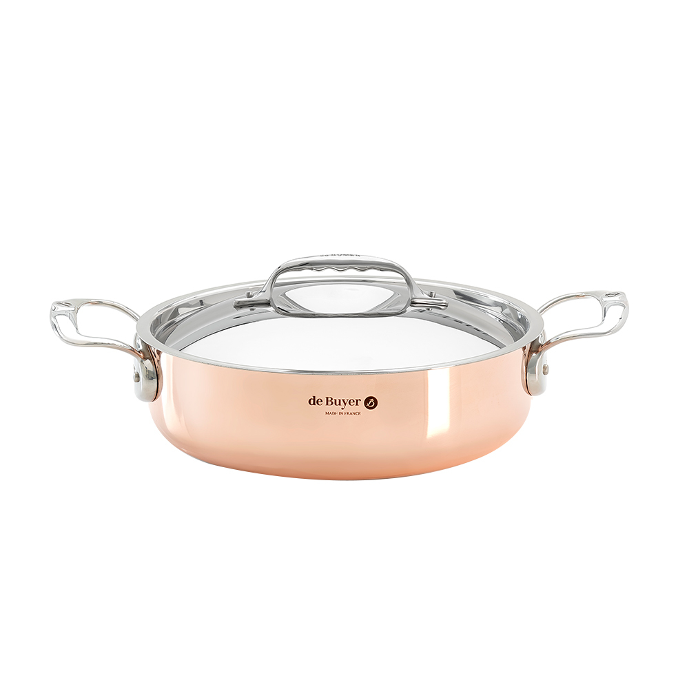 Prima Matera 頂級契合不鏽鋼雙耳調理銅鍋 (適用IH感應爐)