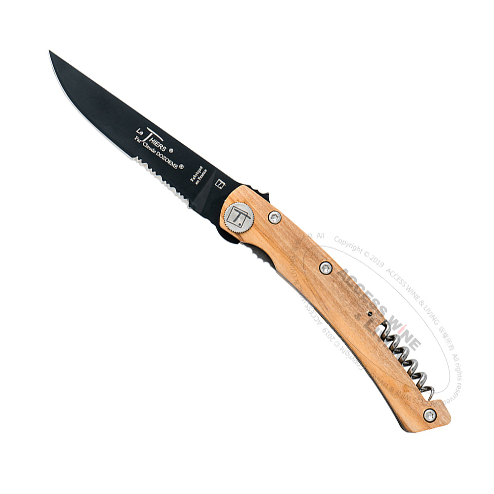 DOZORME | Thiers 折刀開瓶器 | 橄欖木黑刀