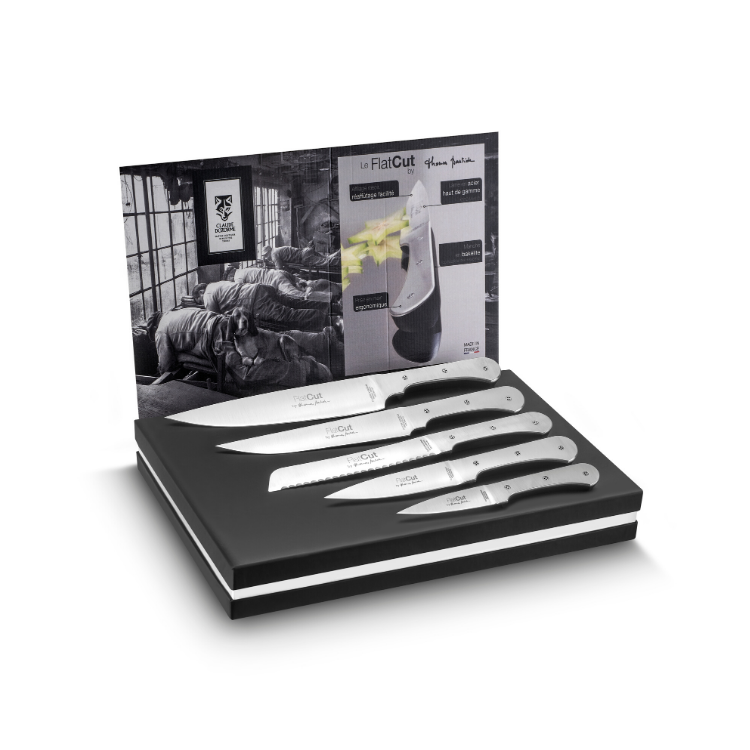 FlatCut knives collection (design Thomas Bastide, crafted by Master Cutler Claude Dozorme, France)