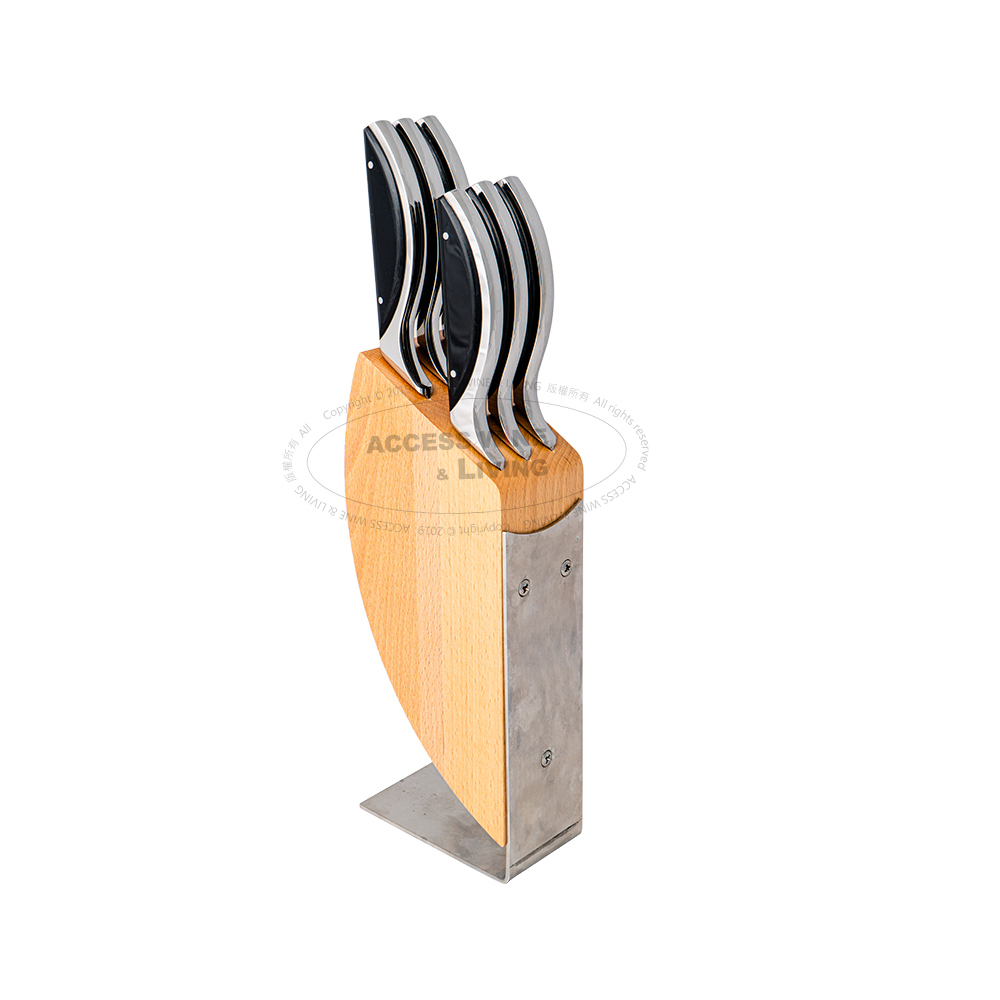 DOZORME | Haute Cuisine系列 | 牛排刀6支組 (黑色壓克力握柄)