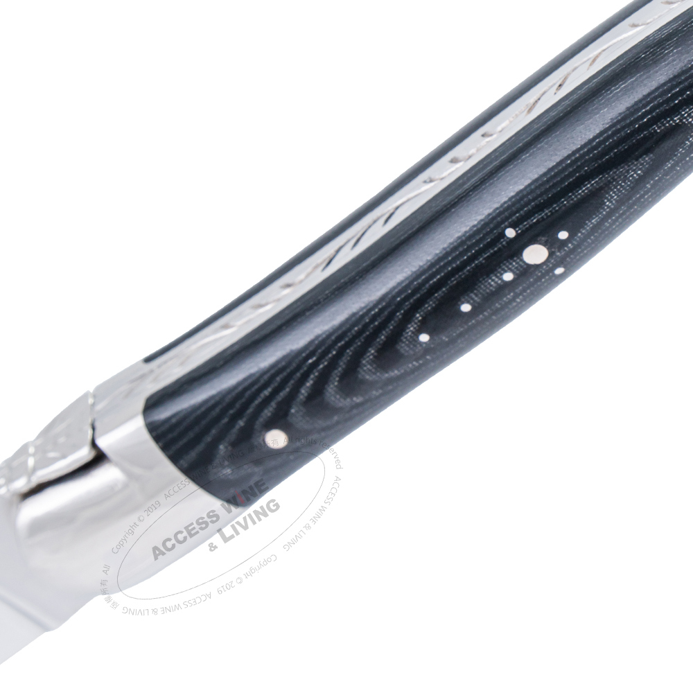 FORGE DE LAGUIOLE | 黑色耐力纖維握柄牛排刀  [ 適用洗碗機材質 ]