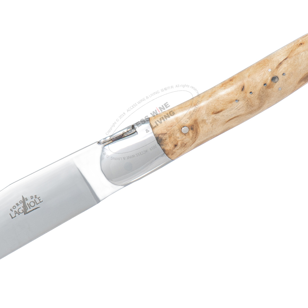 FORGE DE LAGUIOLE | 樺木握柄牛排刀2件禮盒組 (亮面)