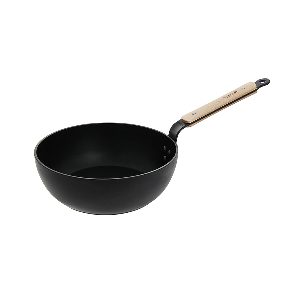 Choc B Bois山毛櫸握柄感應爐加厚深炒易潔鑊