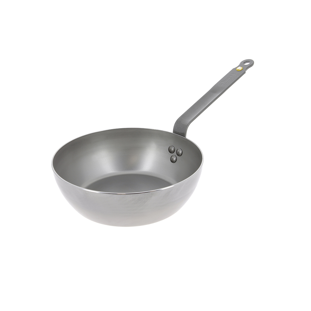 原礦蜂蠟鐵鍋 l 傳統柄深煎炒鍋