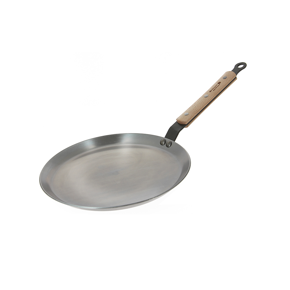 原礦蜂蠟鐵鍋 l 蜂蠟木柄可麗餅鍋