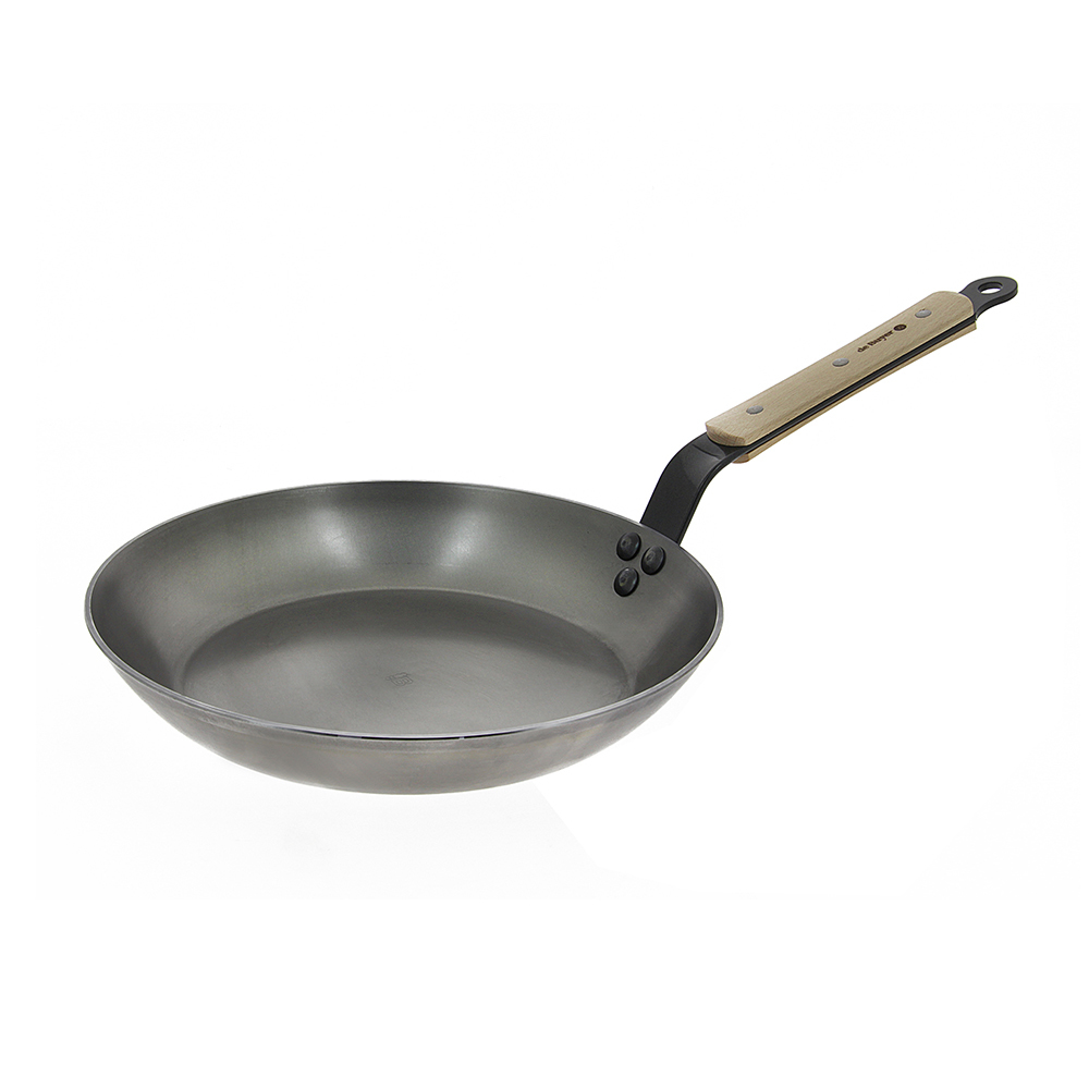 原礦蜂蠟鐵鍋 l 蜂蠟木柄平底鍋