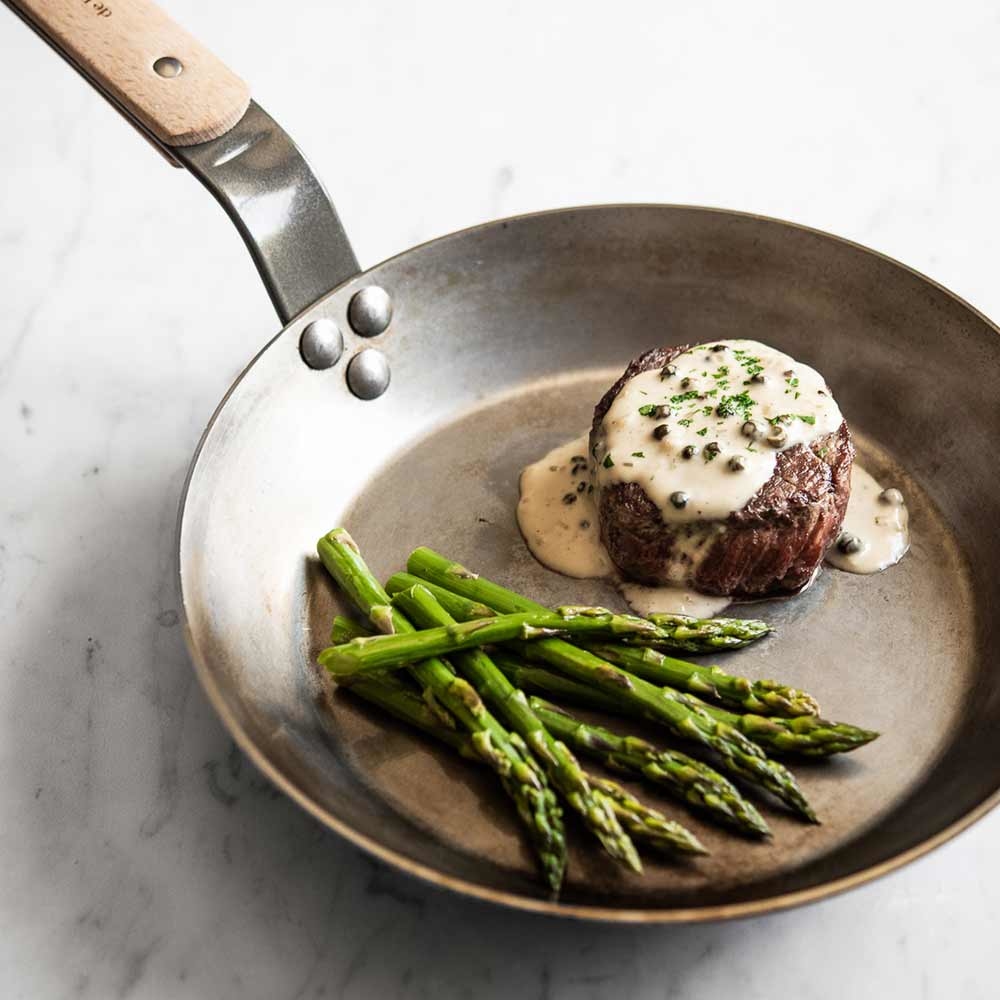 原礦蜂蠟鐵鍋 l 蜂蠟木柄平底鍋