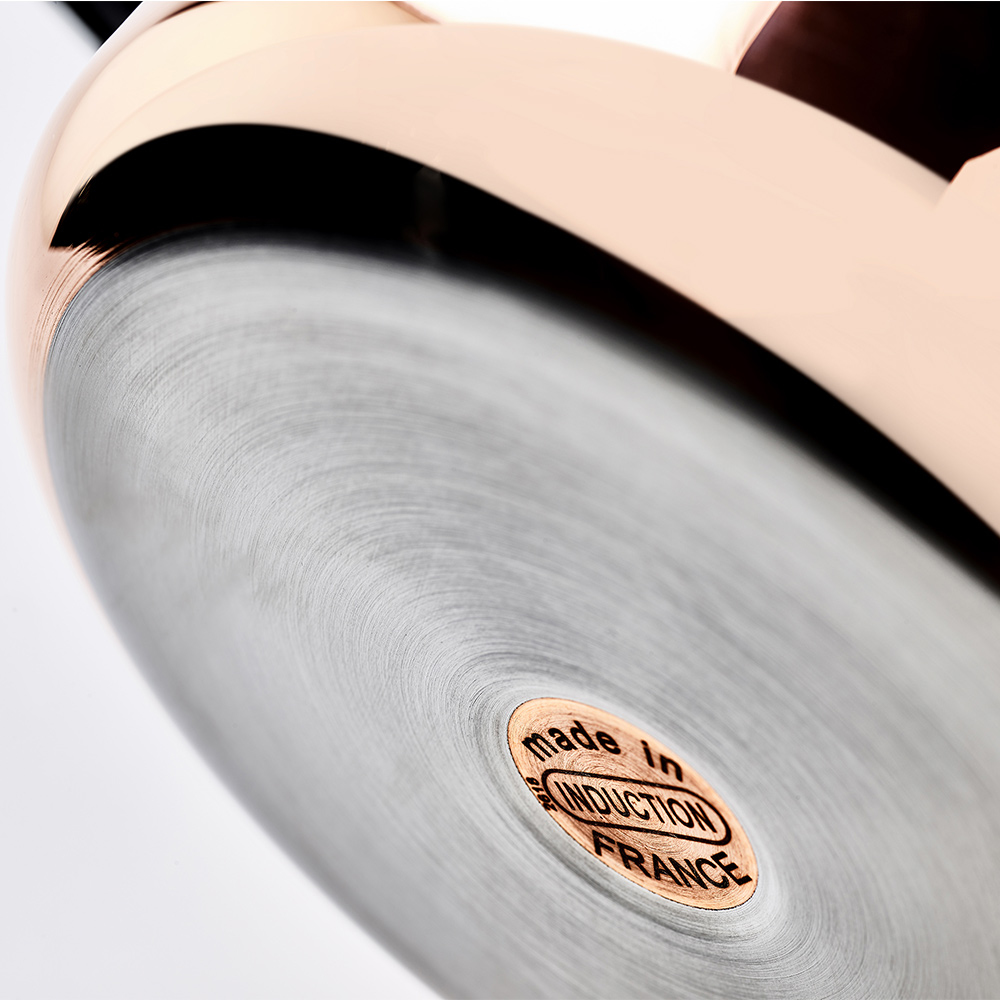 Prima Matera 系列 l 頂級不鏽鋼柄雙耳高湯燉銅鍋 (適用IH感應爐)
