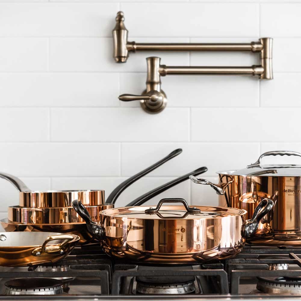 Inocuivre 系列 l 鑄鐵柄平底主廚銅鍋