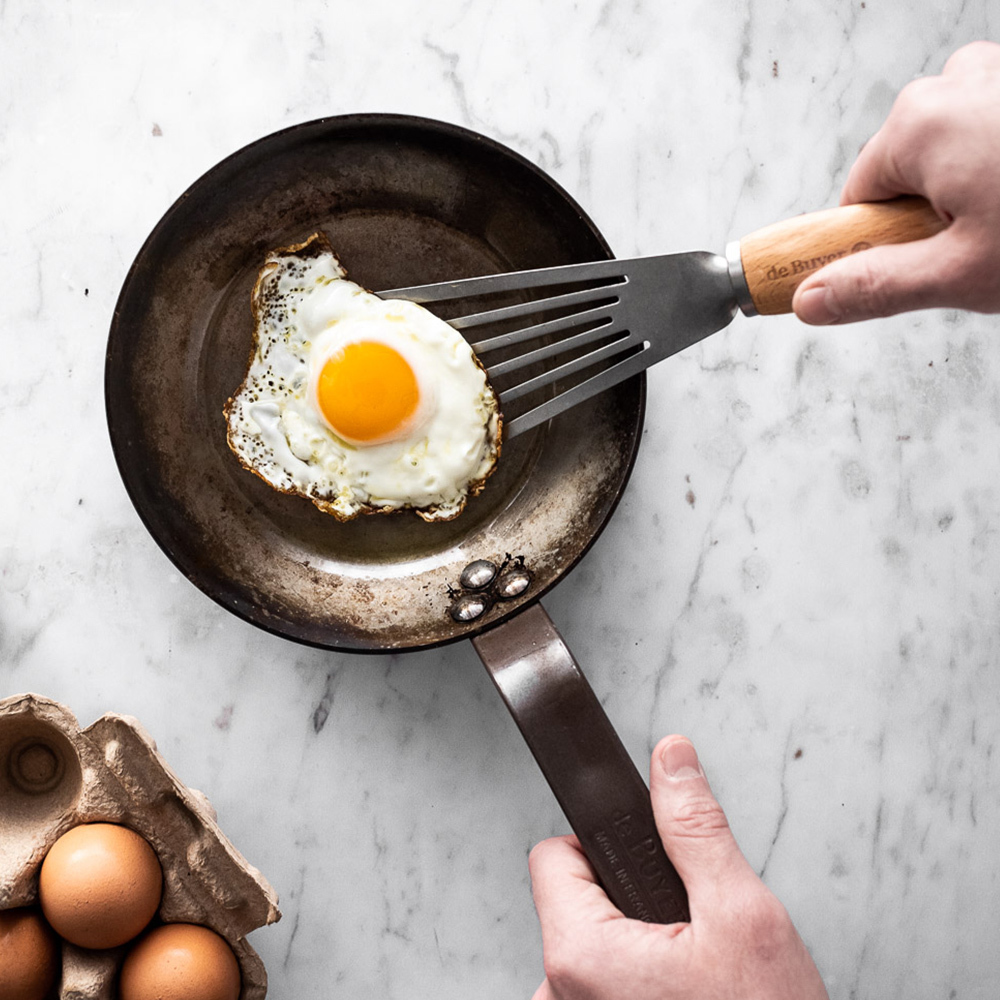 新櫸木系列 l 復古風不鏽鋼彈性煎鏟