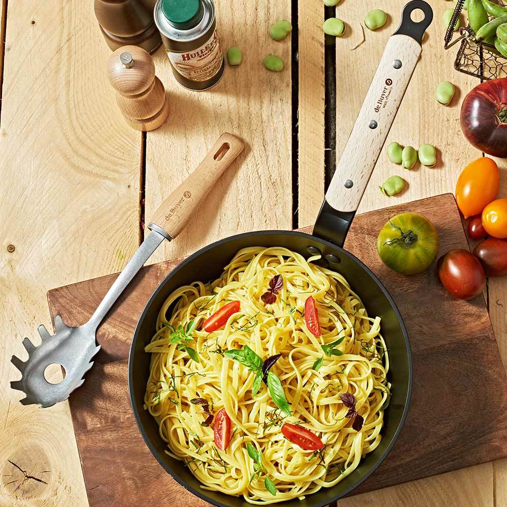 櫸木系列 l 復古風不鏽鋼義大利麵撈杓