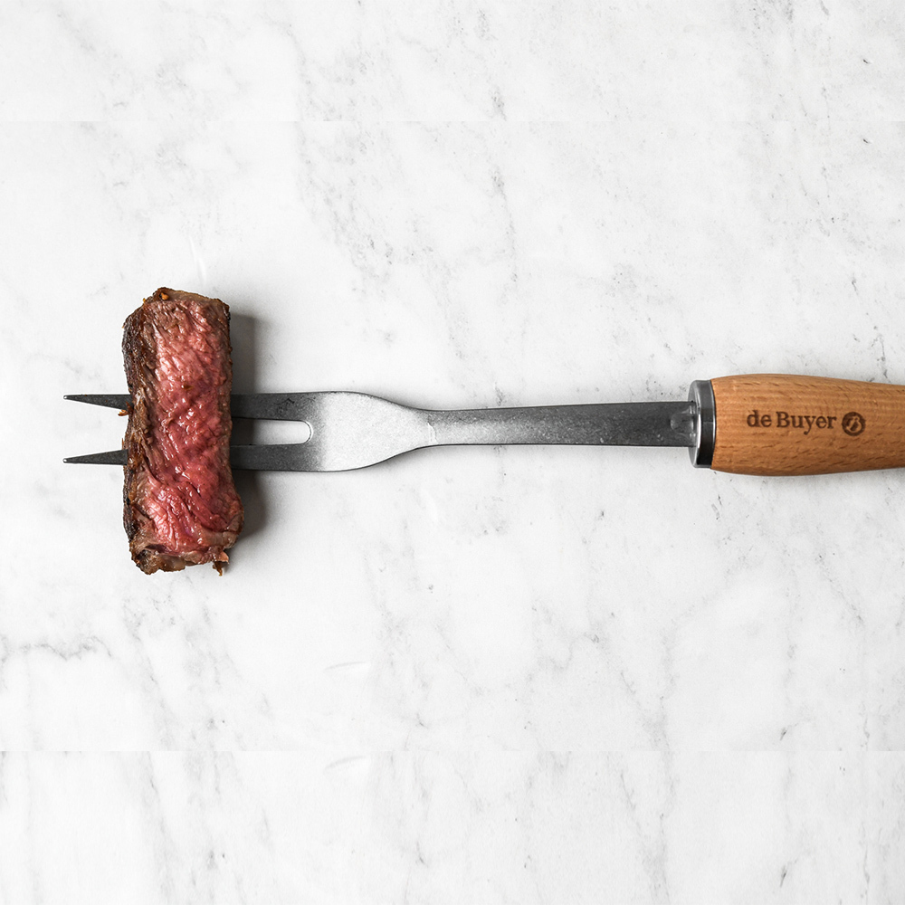 櫸木系列 l 復古風不鏽鋼肉叉