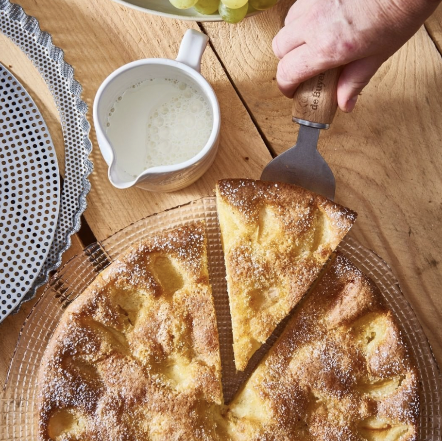 櫸木系列 l 復古風不鏽鋼甜點派鏟