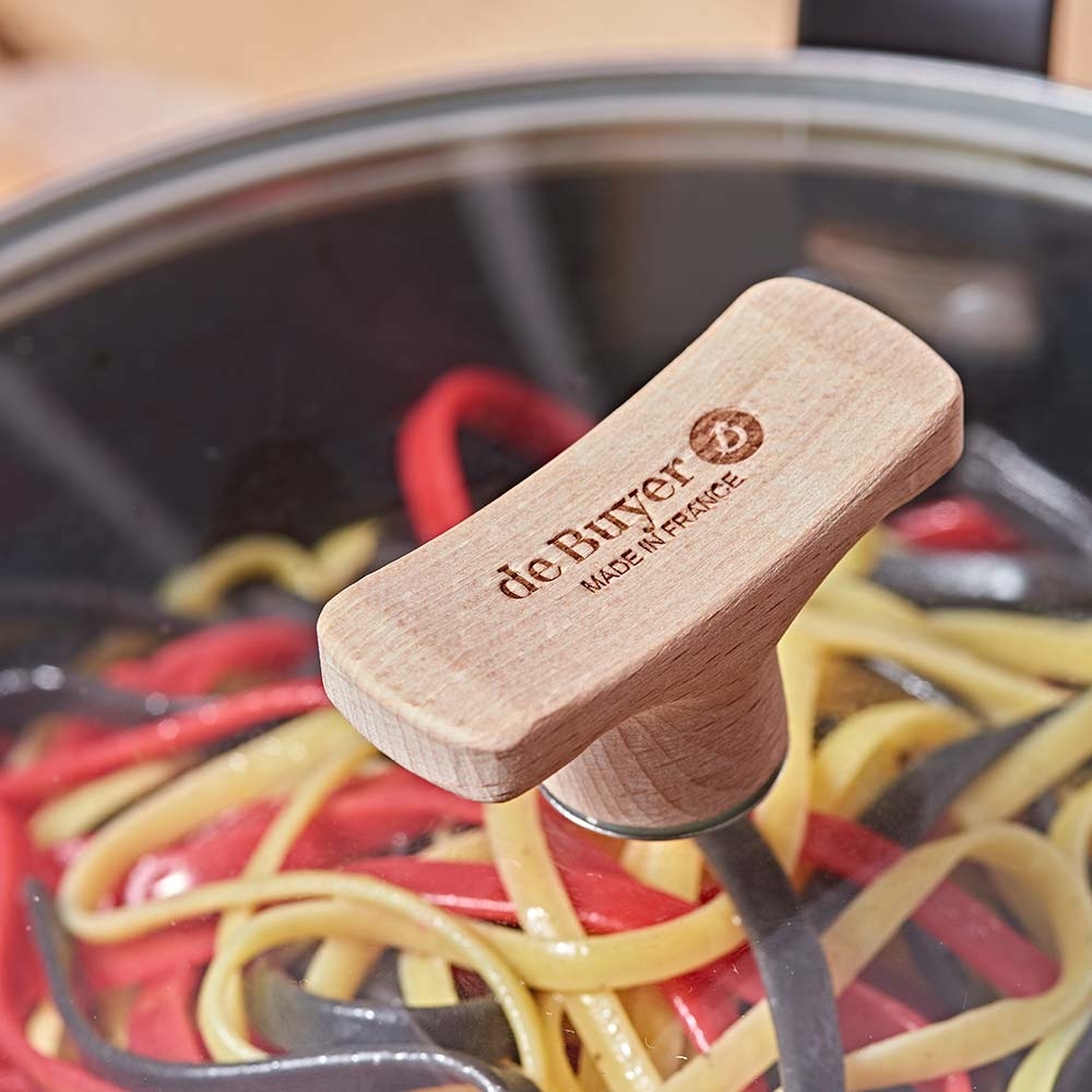 原礦木柄系列-玻璃炒鍋蓋