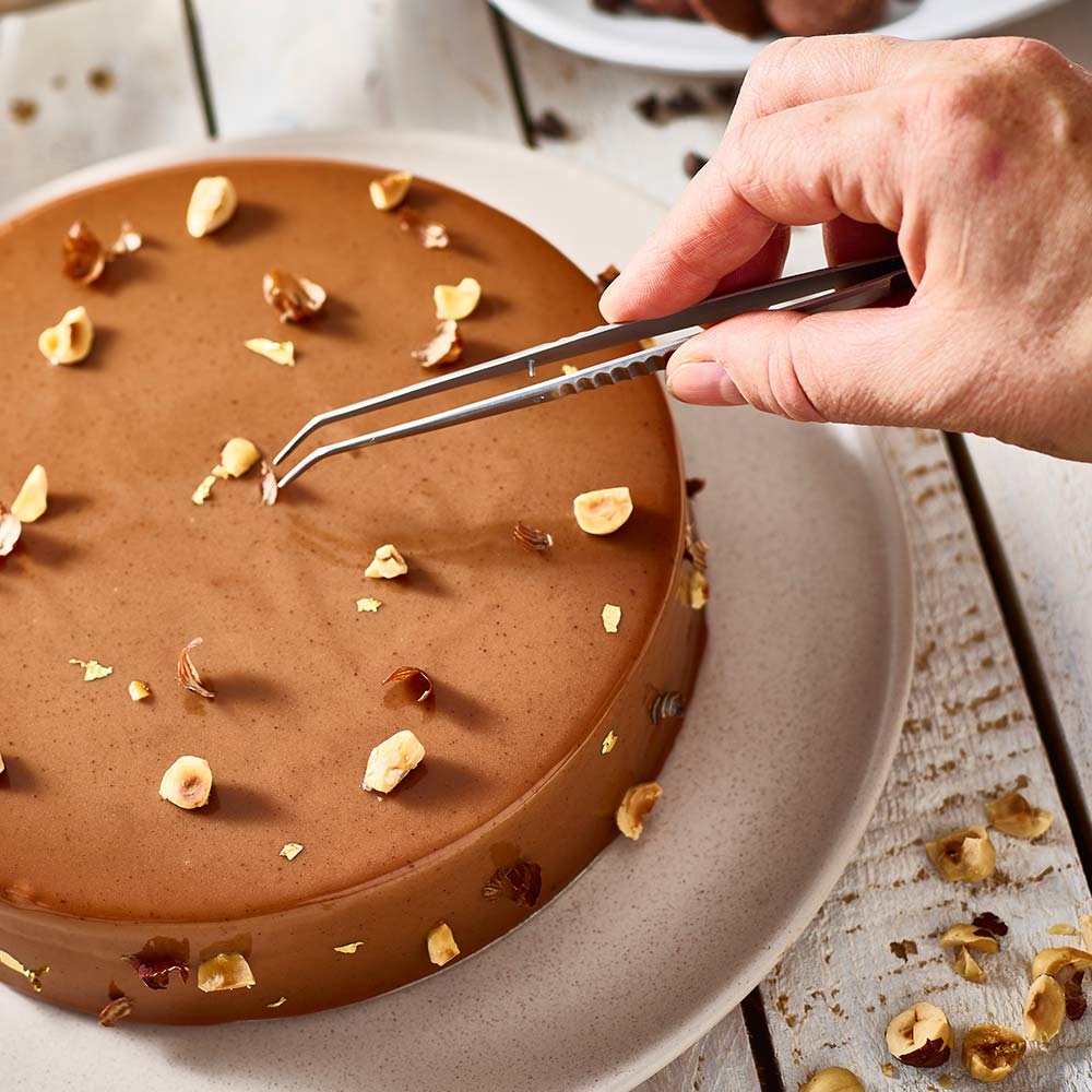 料理裝飾用不鏽鋼彎曲鑷子