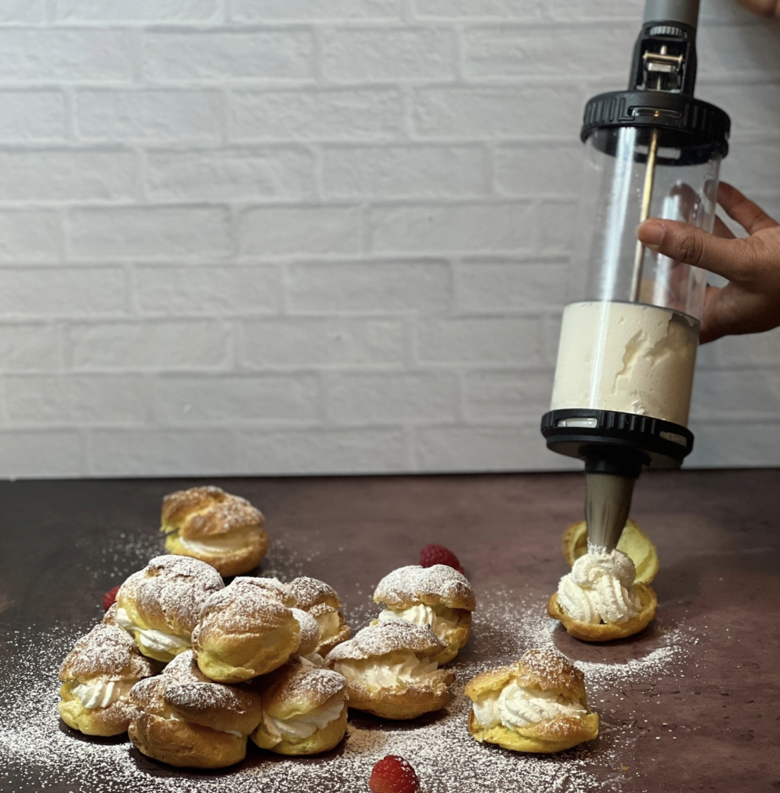 𓆩ꨄ︎𓆪買1送6 990HKD𓆩ꨄ︎𓆪TUBE 專利半自動定量擠花&餅乾器 -含2+6花嘴+13款餅乾擠模