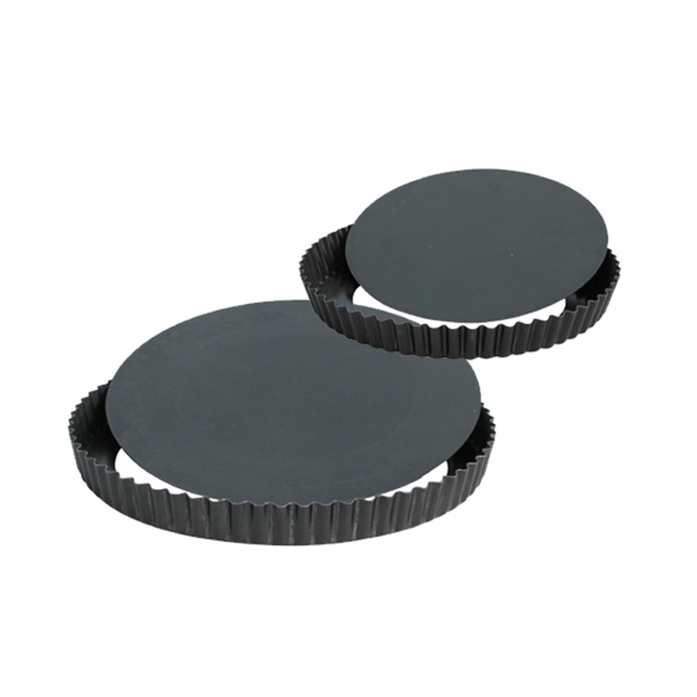 輕礦藍鐵烘焙系列-圓形波浪邊塔模-底部脫模設計