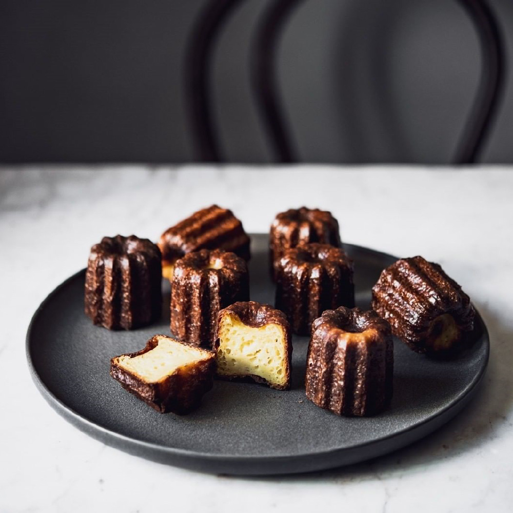 黑軟矽膠模系列-法式可麗露烤模