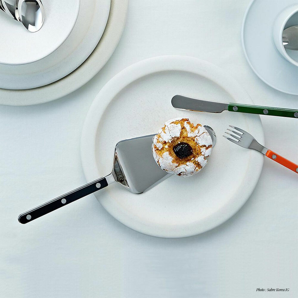 SABRE | Bistrot 復古酒館鈕扣系列 | 塔派鏟 | 亮面 | 深鐵灰