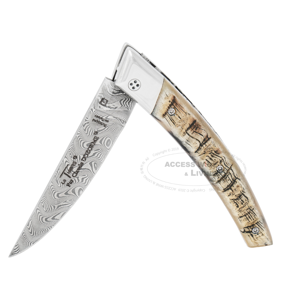 DOZORME | Thiers RLT 大馬士鋼折刀 | 公羊角-含精裝木盒