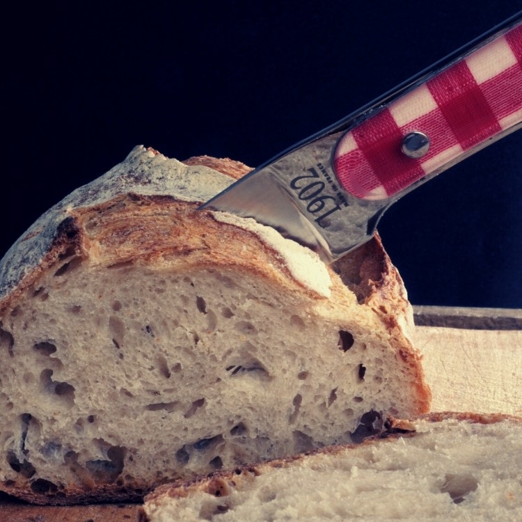 DOZORME | 紅方格織布系列 | 麵包刀20公分