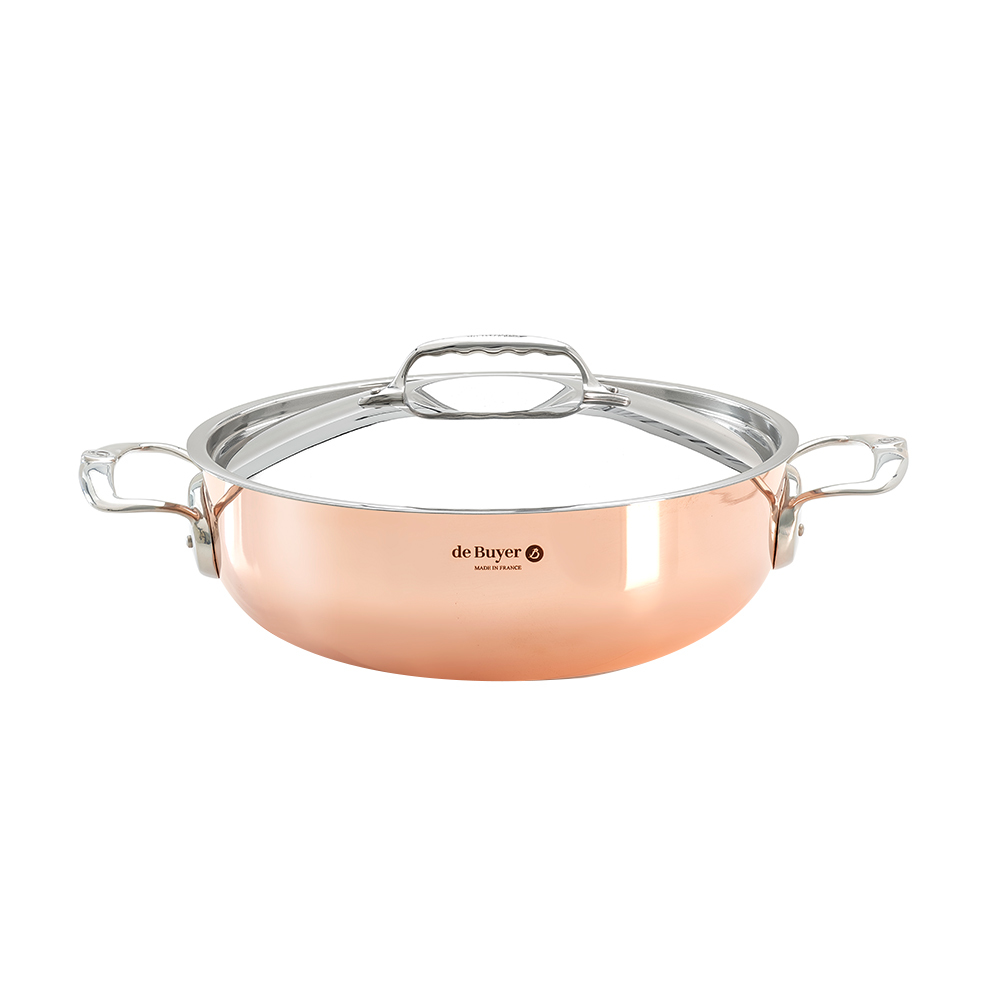 Prima Matera 系列 l 頂級契合不鏽鋼雙耳圓底調理銅鍋 (適用IH感應爐)