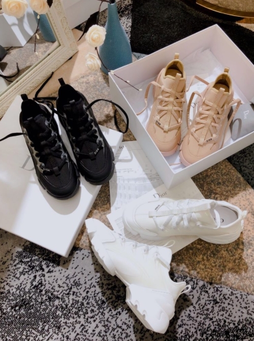 霧面PVC拼接真皮老爹鞋