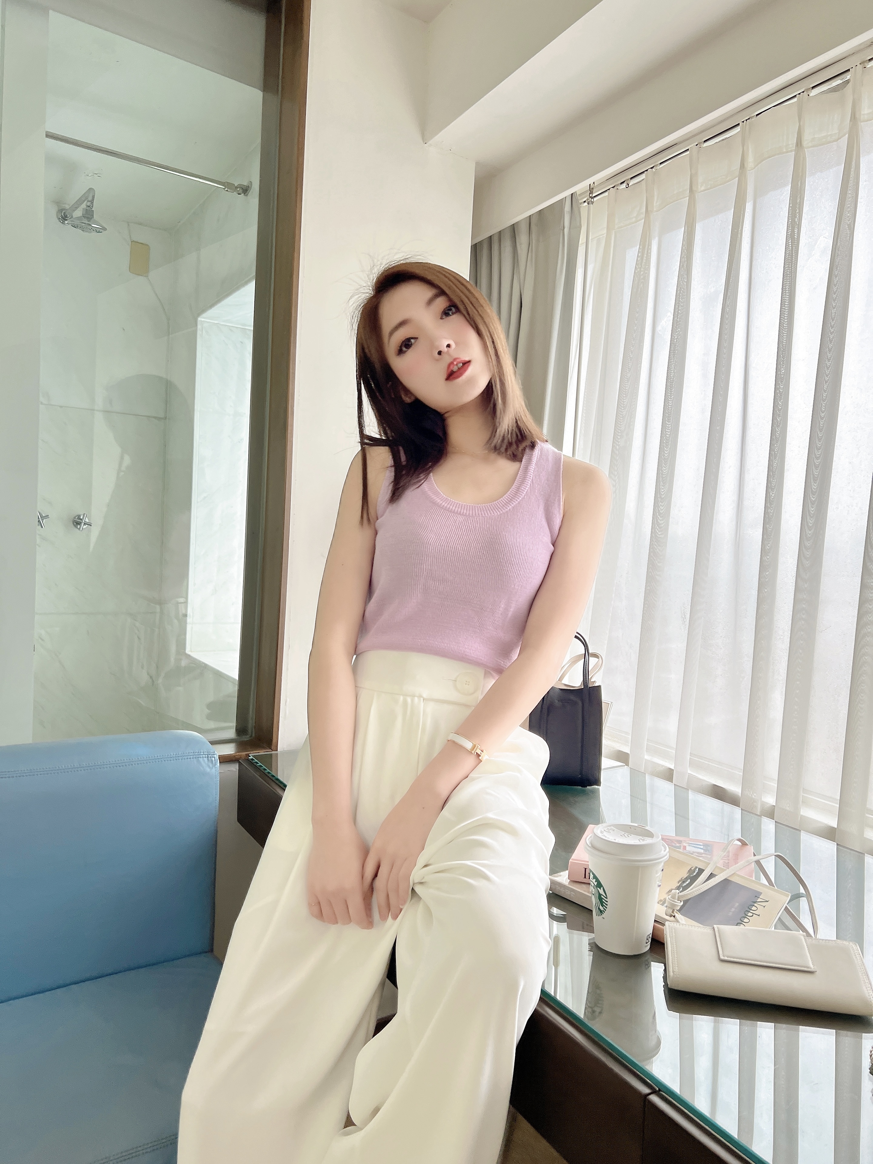 春遊薰衣草針織背心