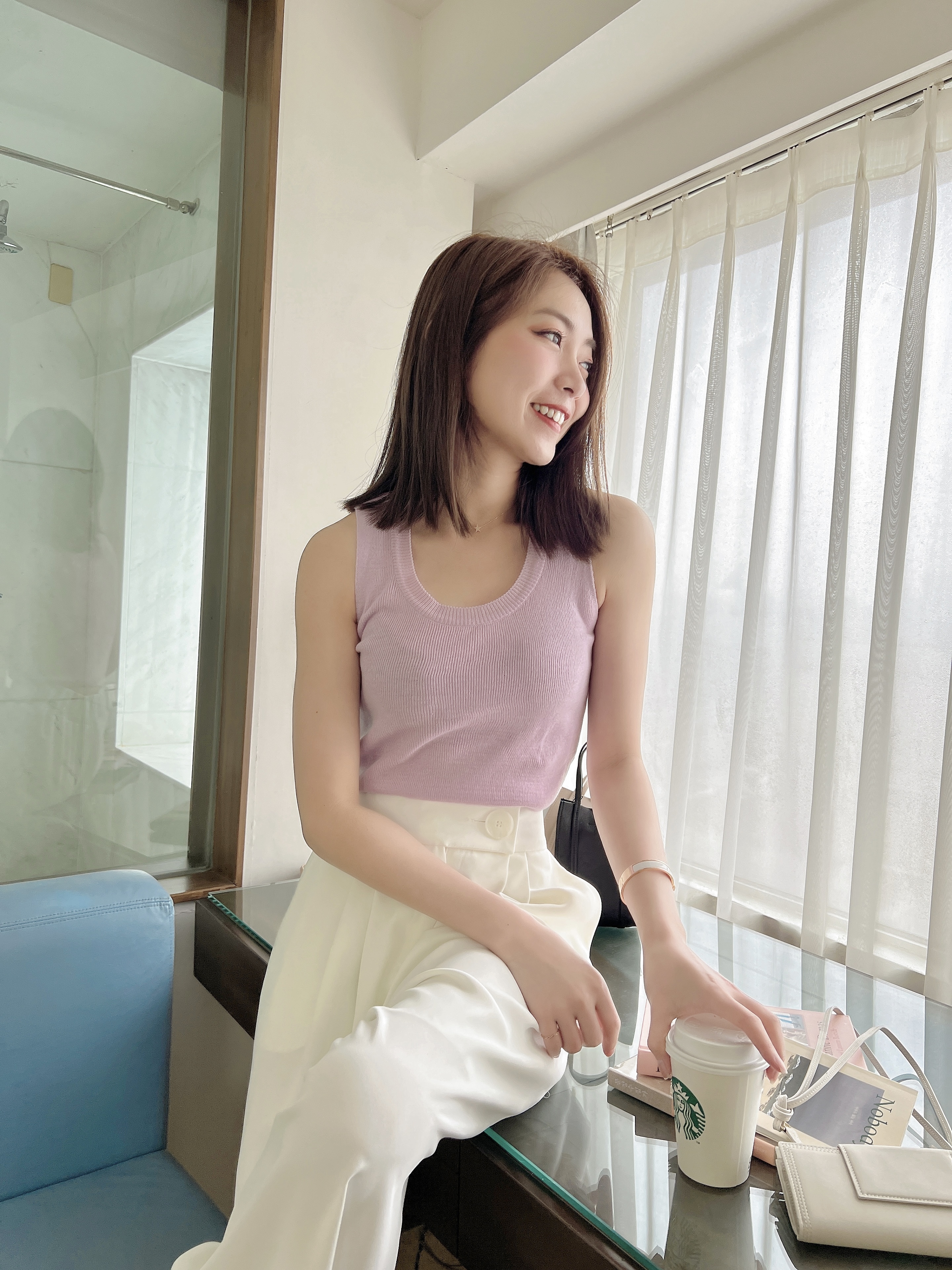 春遊薰衣草針織背心