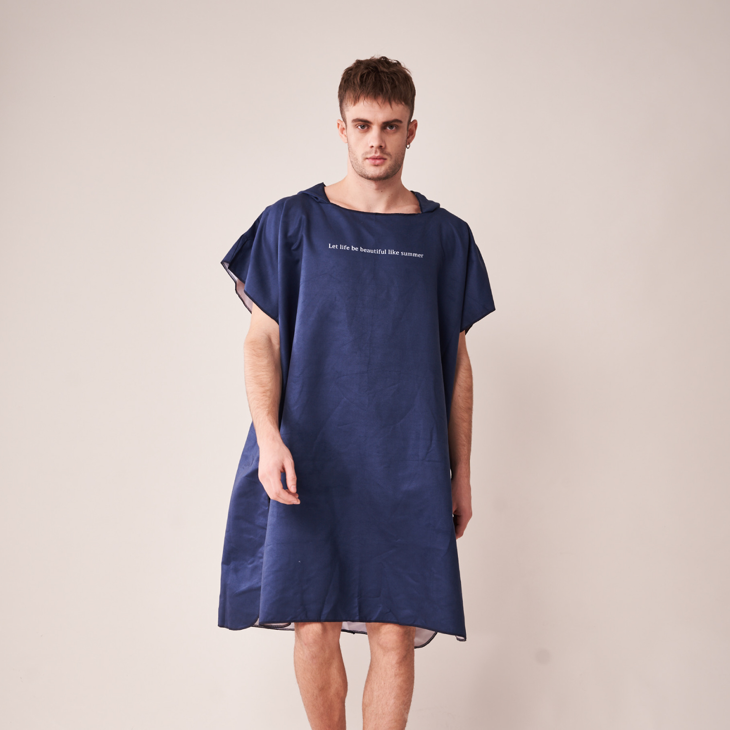 MAR-19701 大人吸水浴袍 - DARK BLUE