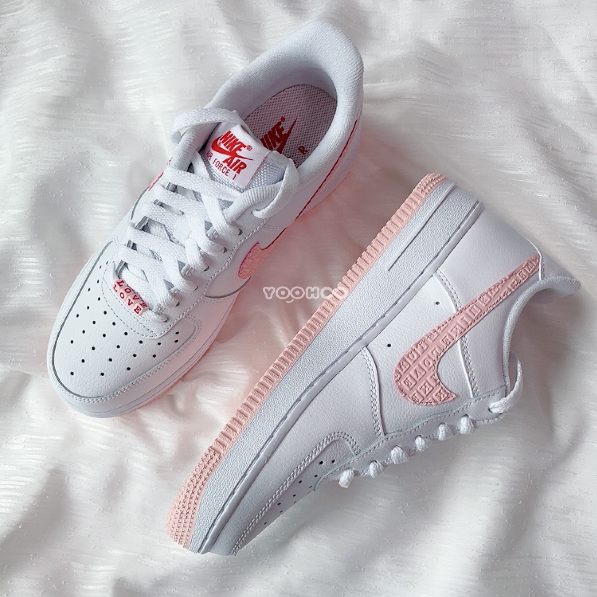 DQ9320-100 NIKE AIR FORCE 1 Valentine's Day LOVE 鞋扣情人節