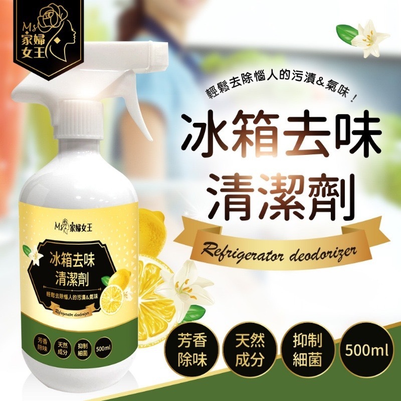 WSBA5099 台灣🇹🇼家婦女王 冰箱去味清潔劑500ml (現貨20250320)