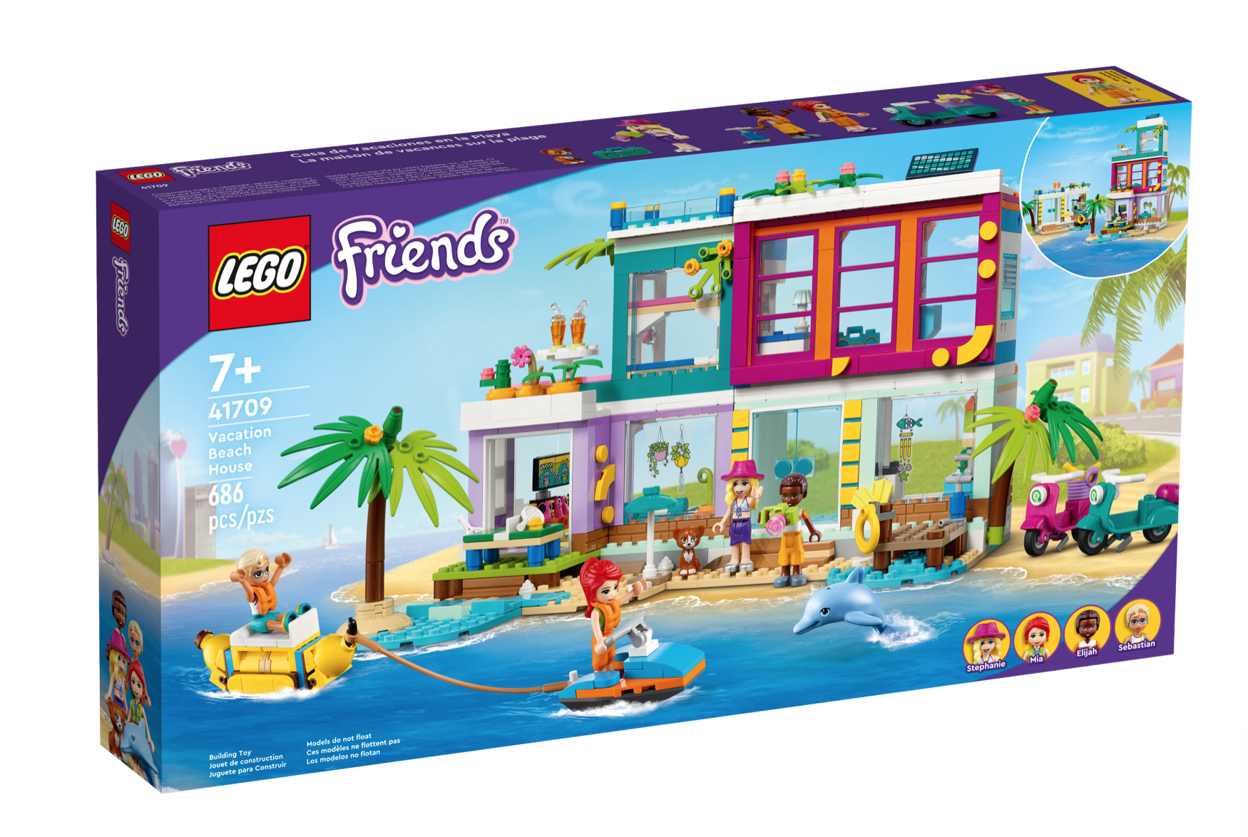 [飛米樂高積木磚賣店] LEGO 41709 Friends-海濱度假別墅
