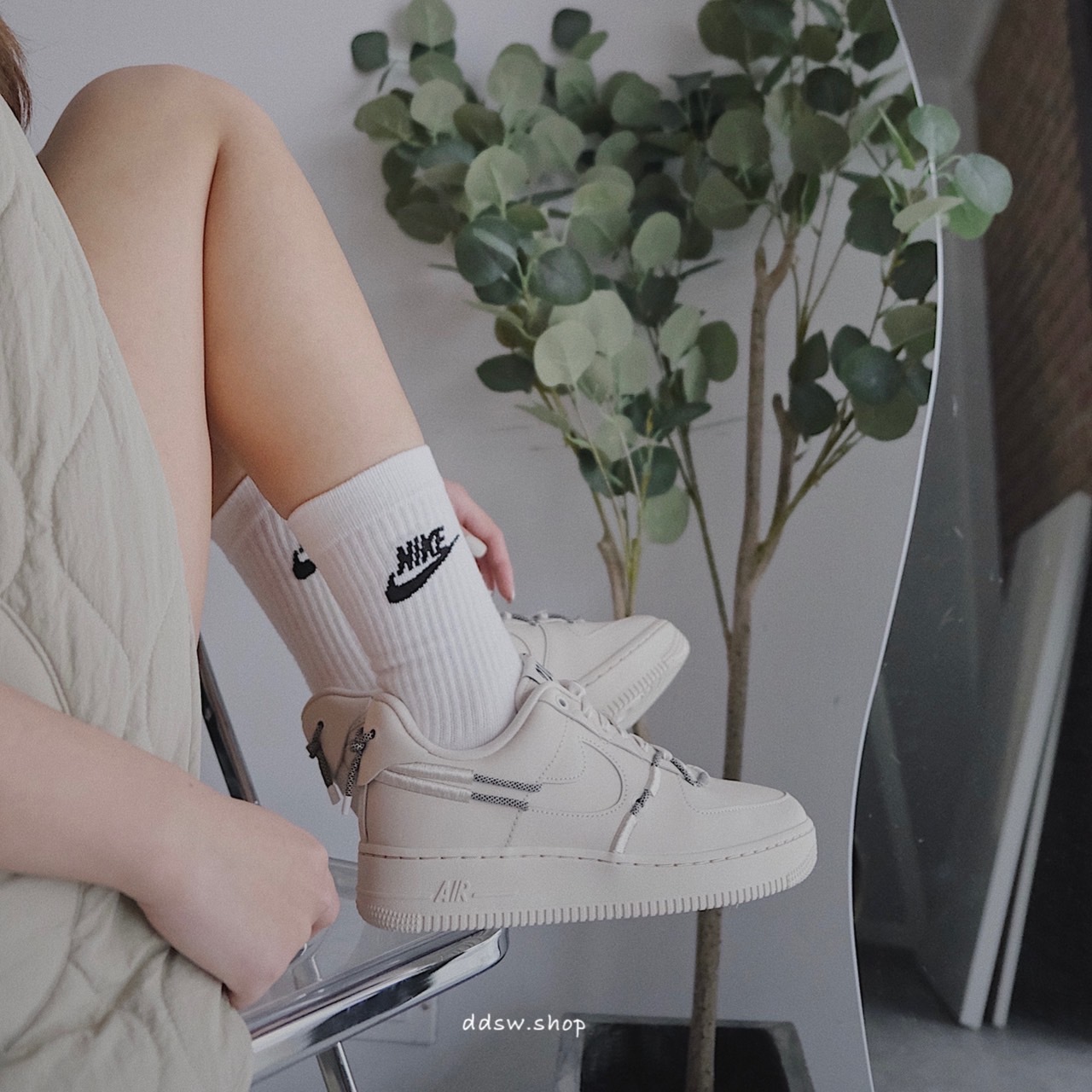 Nike Air Force 1 Low LX white 米色 抽繩 DH4408-102