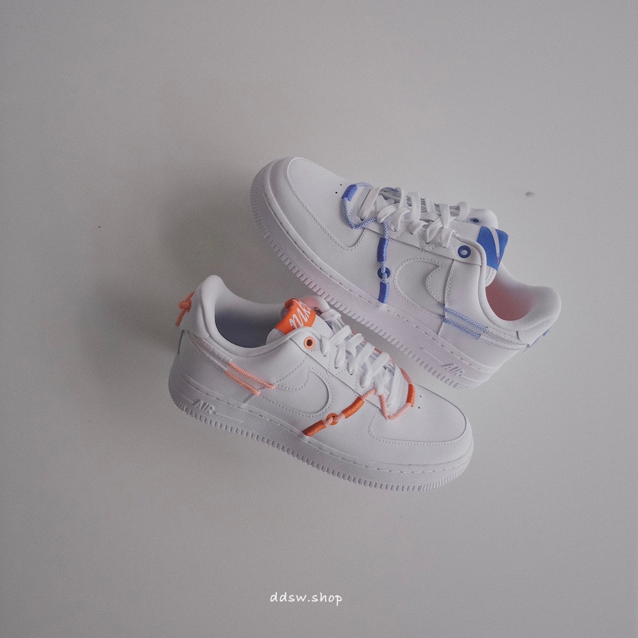 Nike Air Force 1 Low LX white 鴛鴦 紅藍 抽繩 DH4408-100