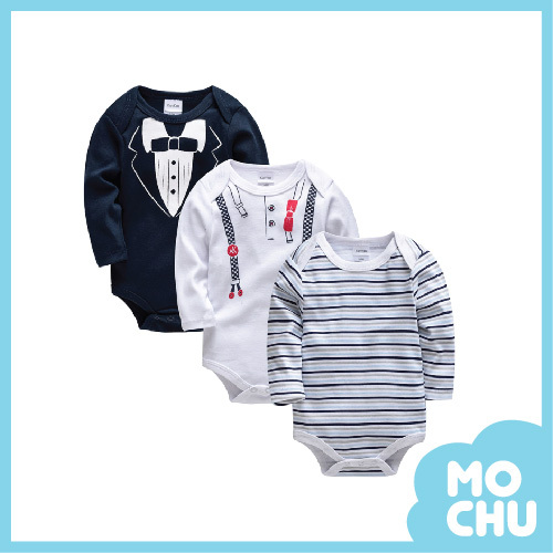 小小紳士包屁衣三件組