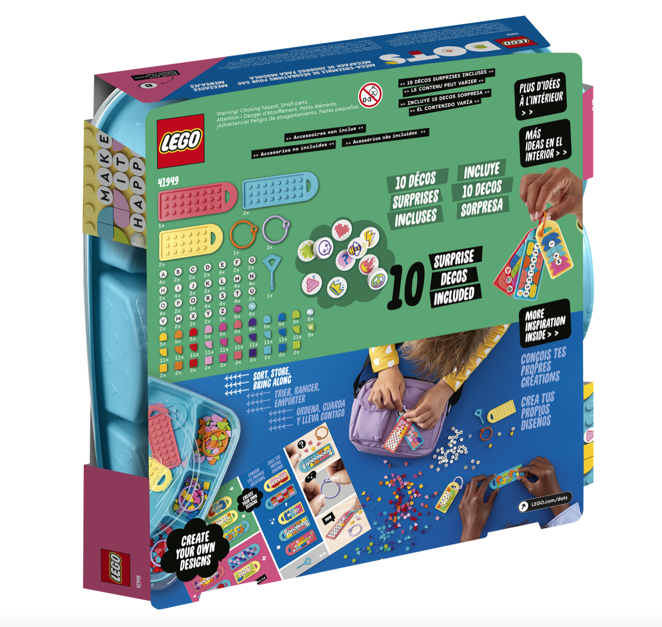 [飛米樂高積木磚賣店] LEGO 41949 DOTS-吊牌超值組-客製訊息