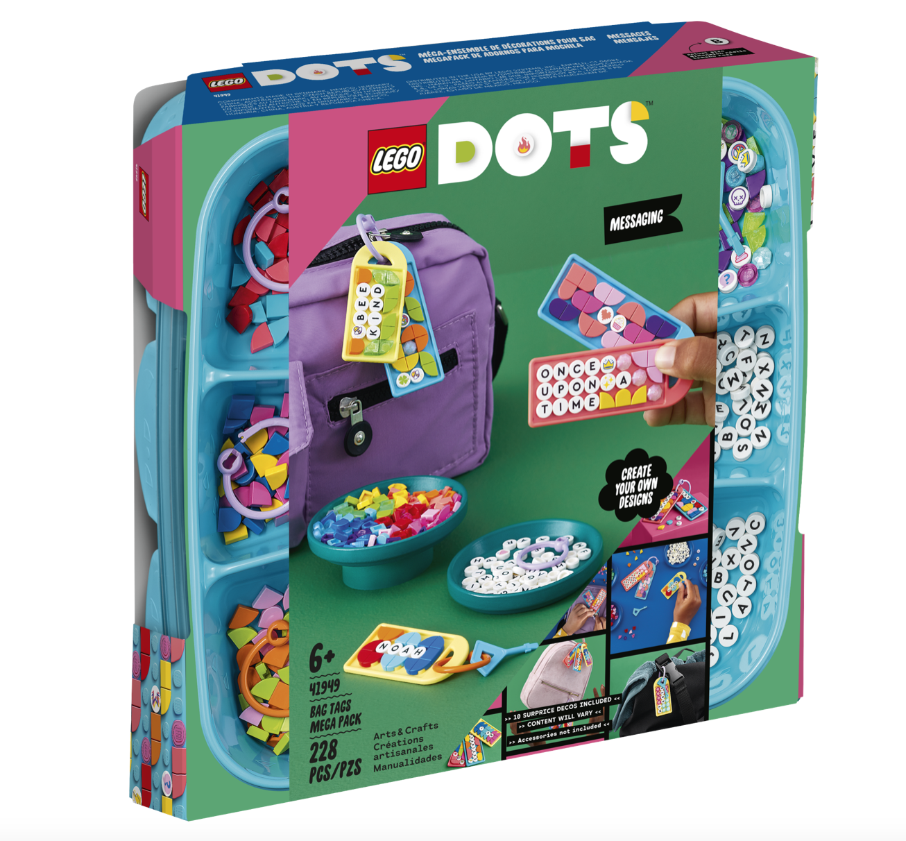 [飛米樂高積木磚賣店] LEGO 41949 DOTS-吊牌超值組-客製訊息