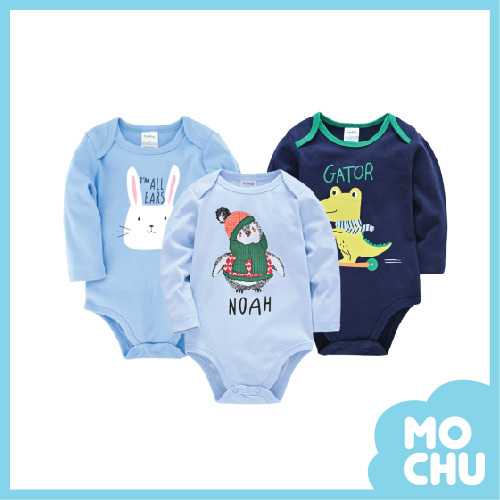 海陸好朋友包屁衣三件組