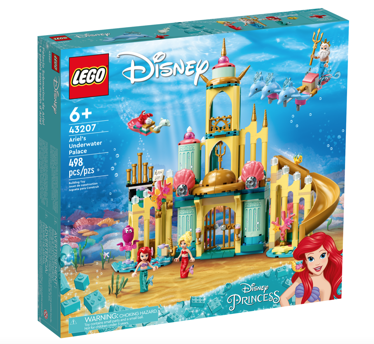 [飛米樂高積木磚賣店] LEGO 43207 Disney-小美人魚的海底宮殿